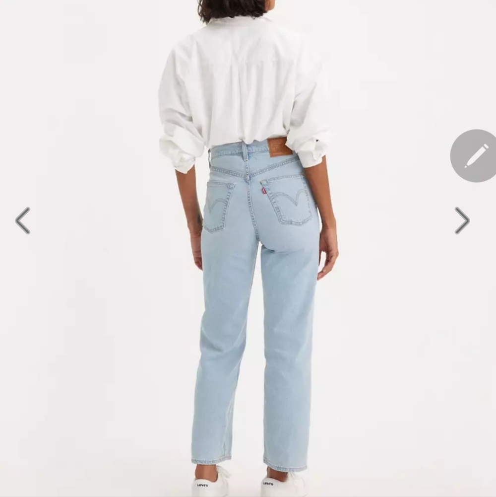 Levi's Light Blue Straight Leg Jeans